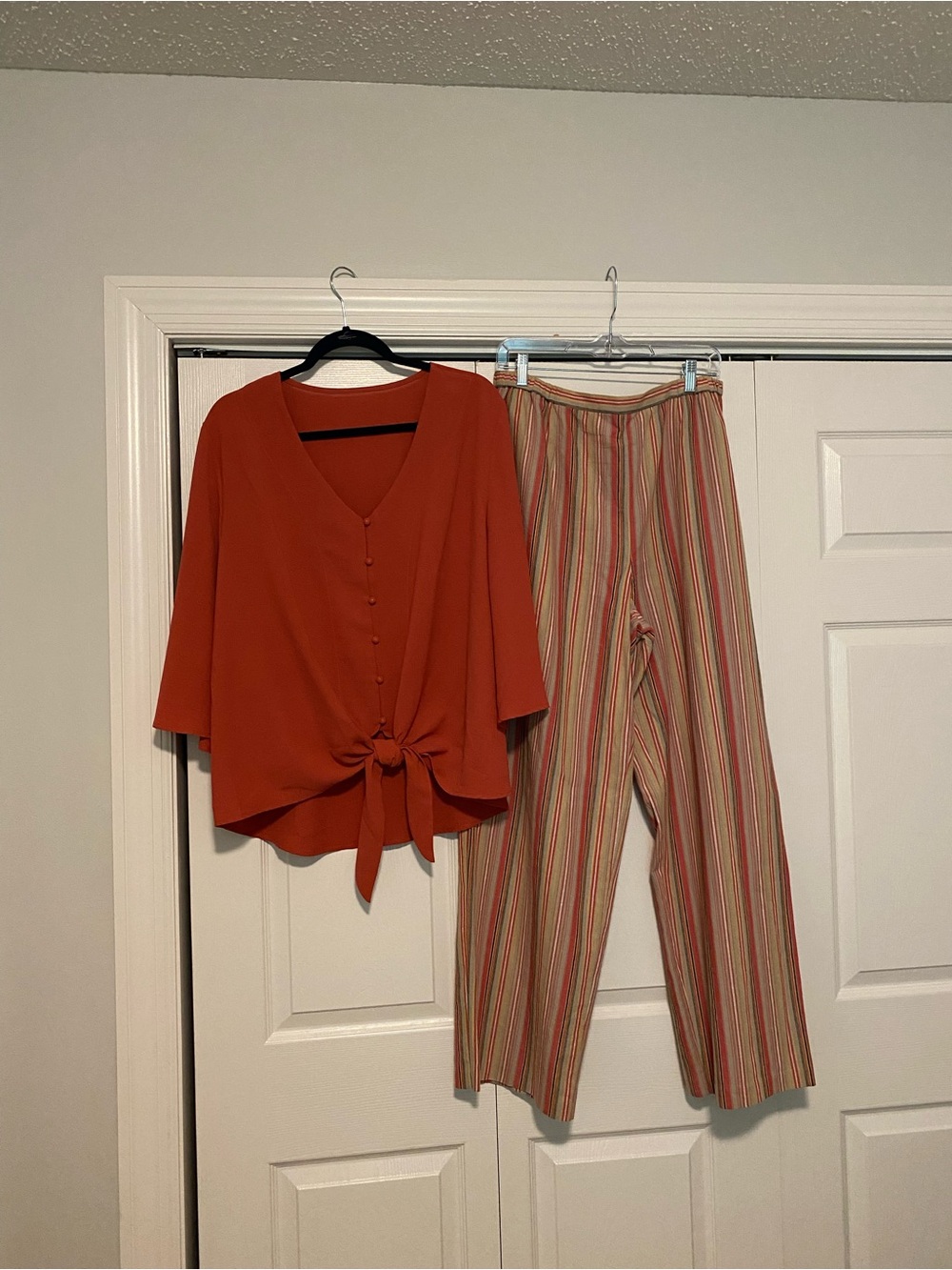 Striped Wide-Leg Pants in Multicolor
